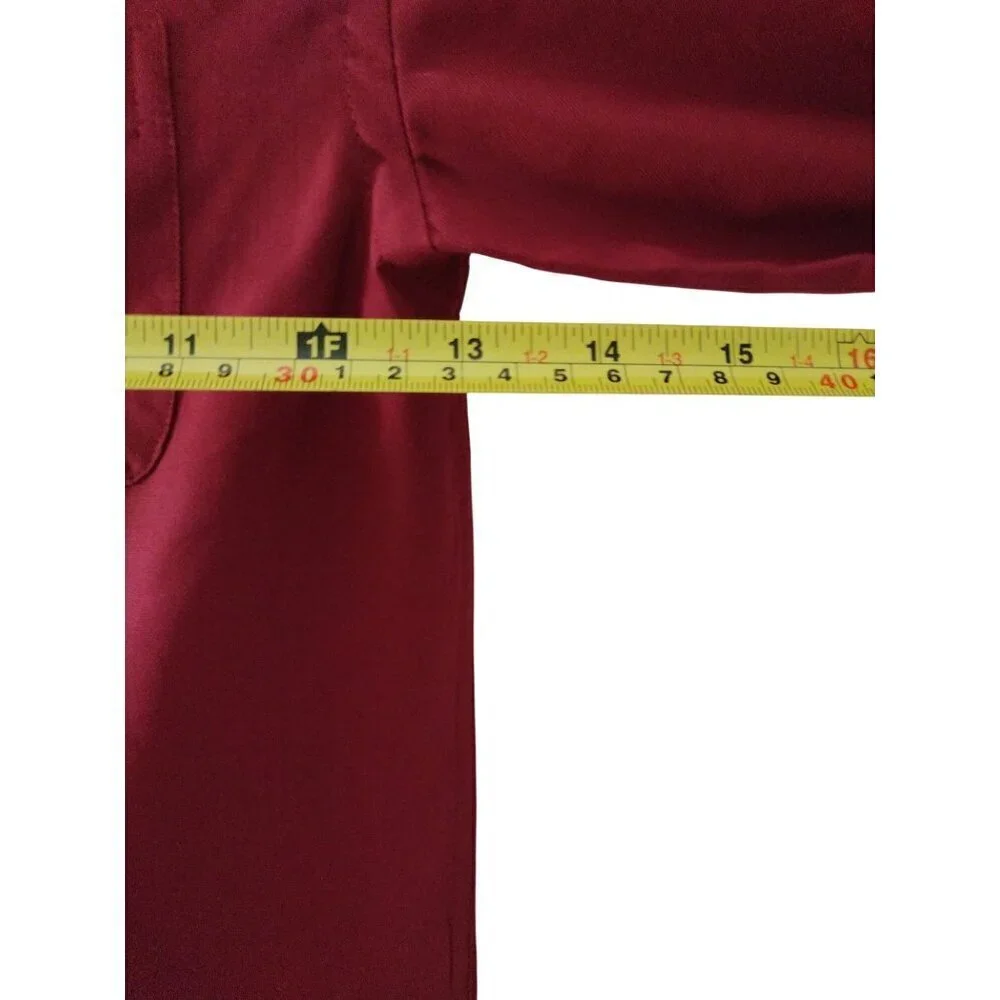 Cat & Jack Boys Long Sleeve Button-Up Shirt XS( 4/5 )Burgundy . NWT